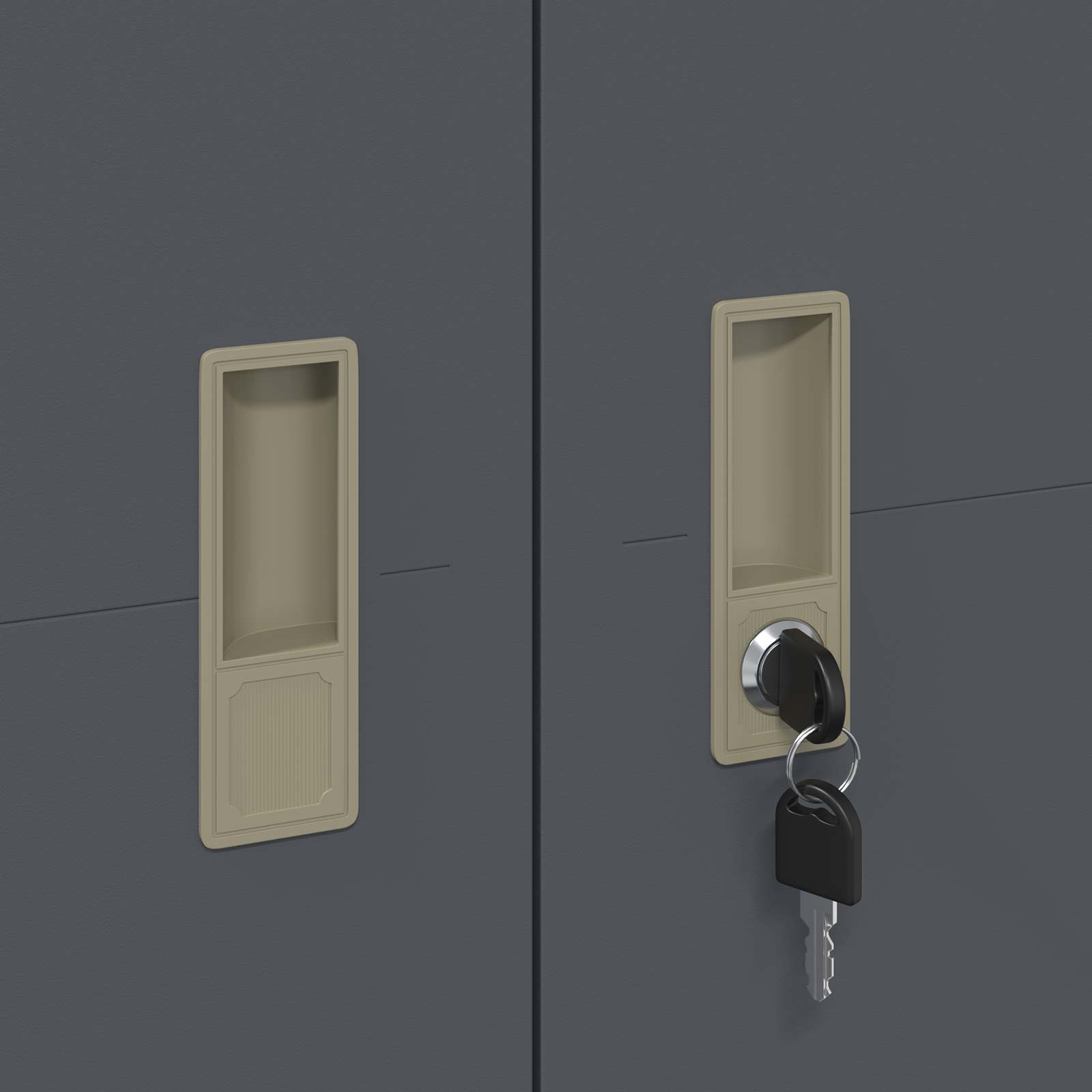 Armoire de rangement avec stockage Anthracite 60 x 40 x 140 cm - XIOS