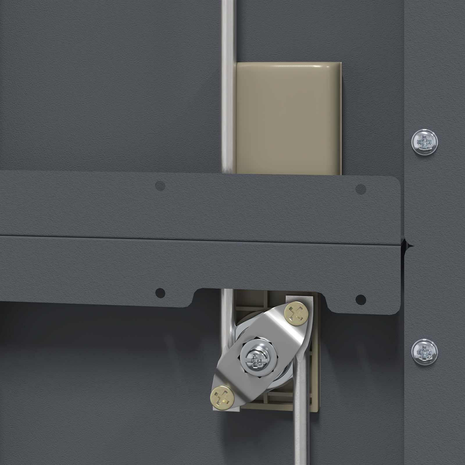 Armoire de rangement avec stockage Anthracite 60 x 40 x 140 cm - XIOS