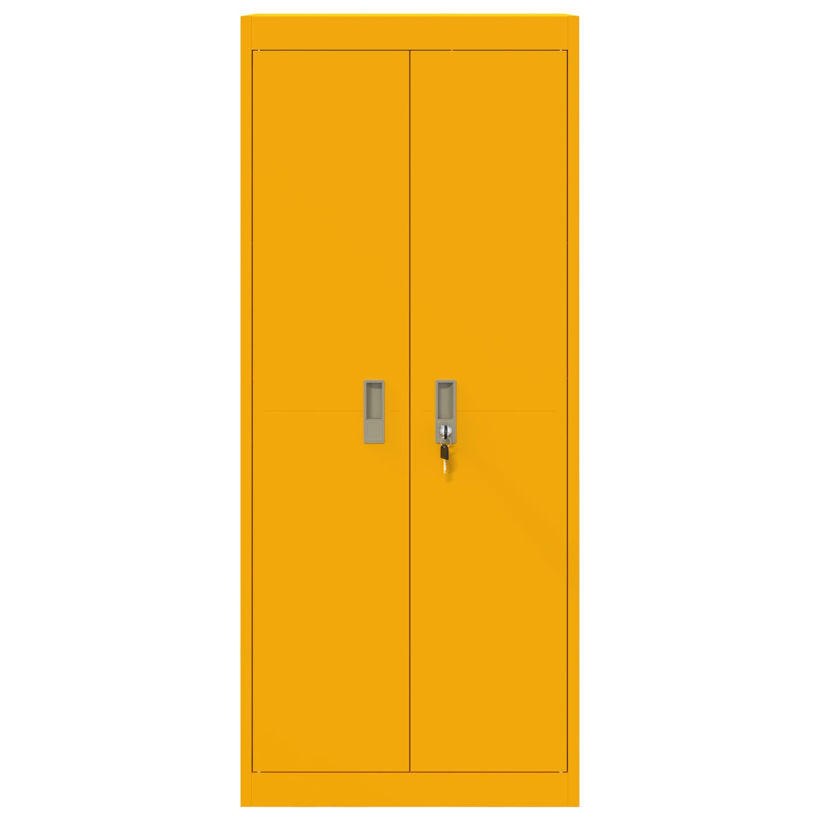 Armoire de rangement Jaune moutarde 60 x 40 x 140 cm - XIOS