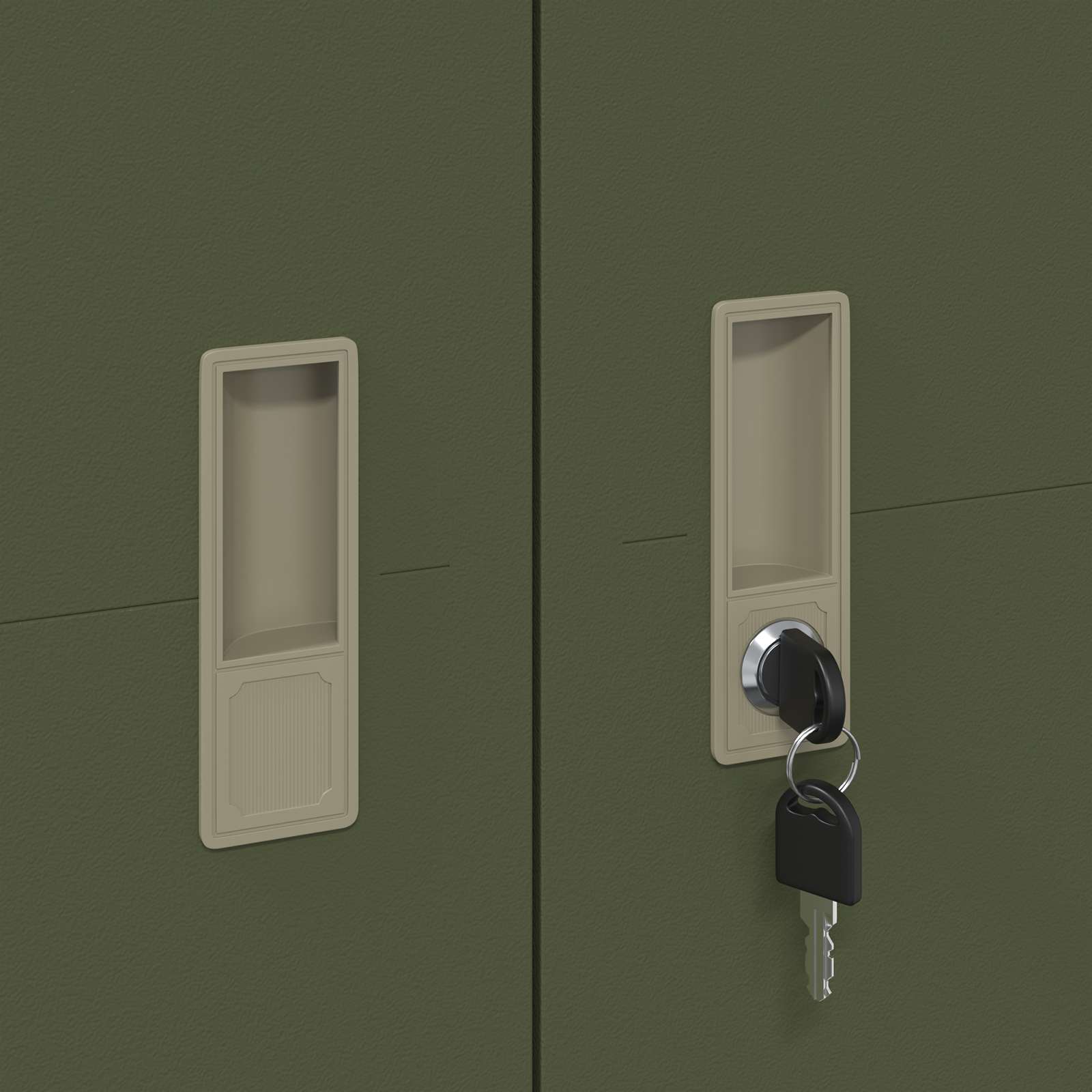 Armoire de rangement avec stockage Vert olive 60 x 40 x 140 cm - XIOS