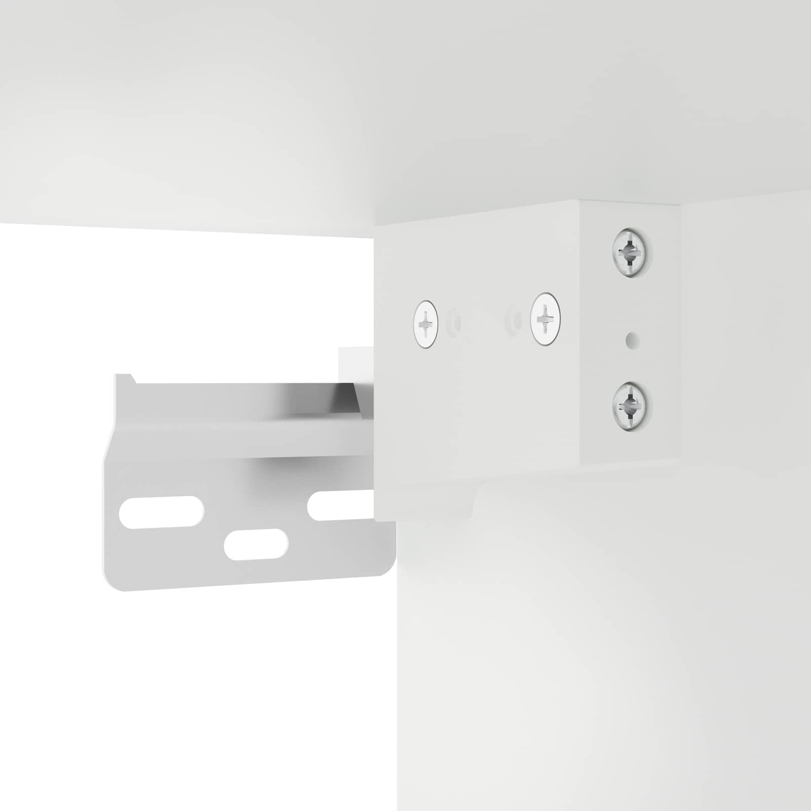 Cabinet en verre mural LUCCA Blanc brillant 80 x 31 x 100 cm - XIOS