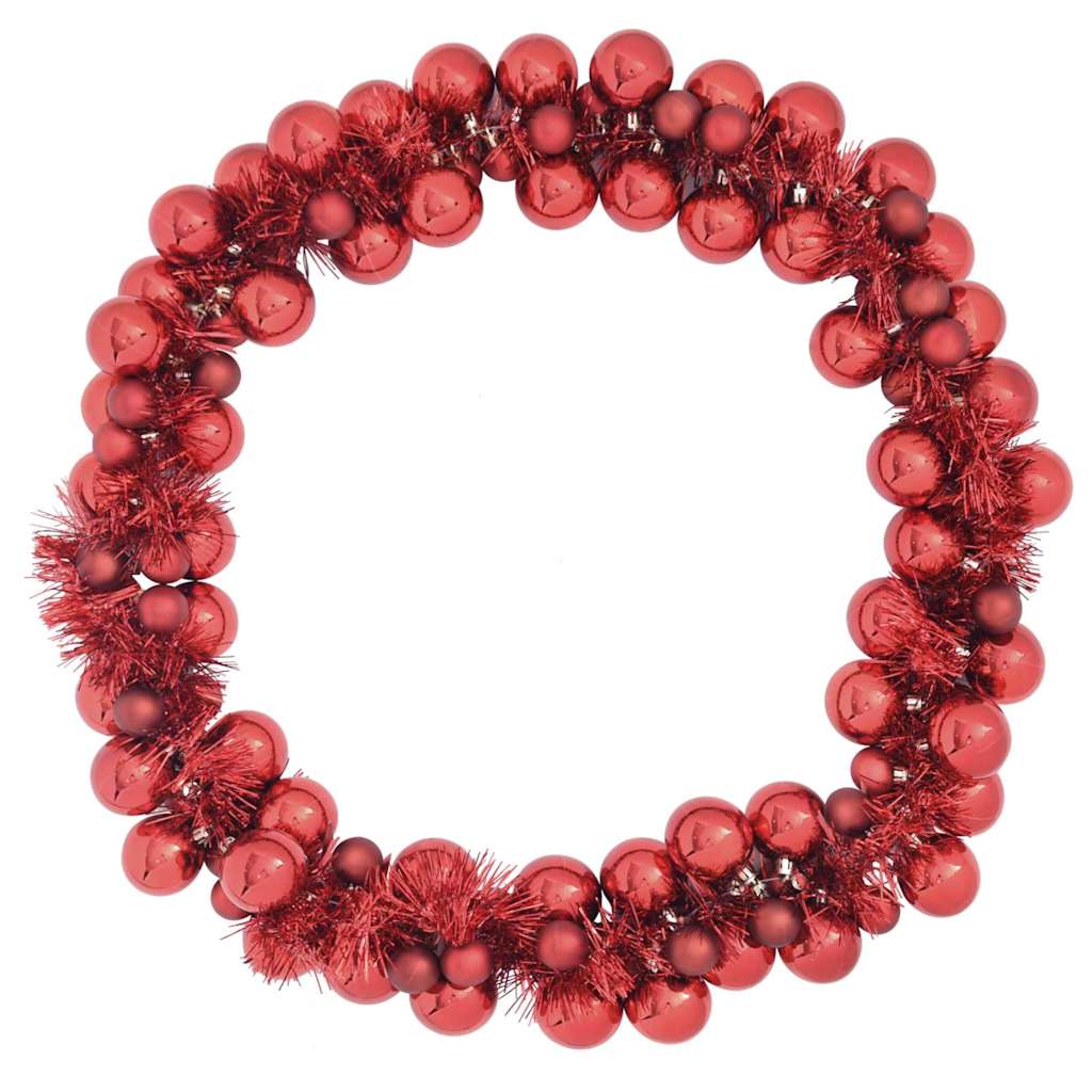 Guirlande de Boules de Noël Rouge 186 cm Polystyrène - XIOS