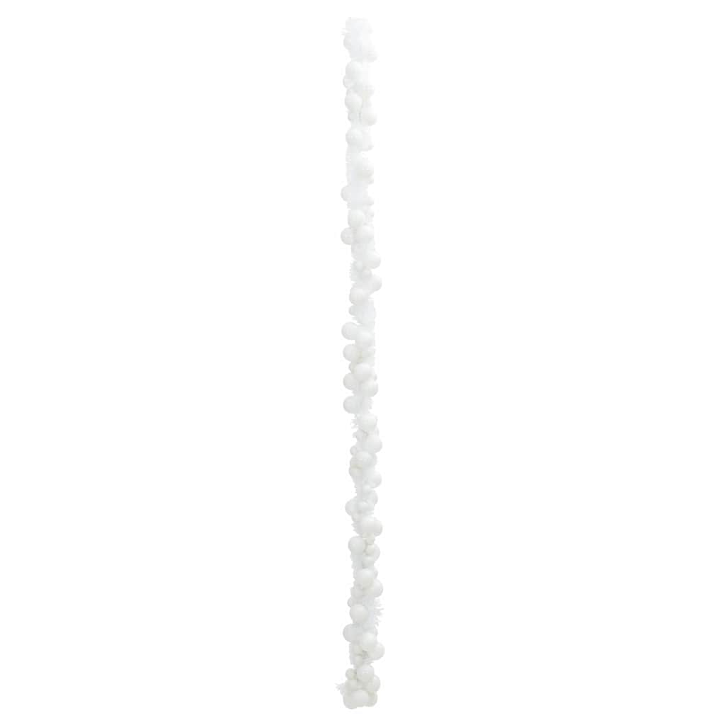 Guirlande de Boules de Noël Blanc 186 cm Polystyrène - XIOS