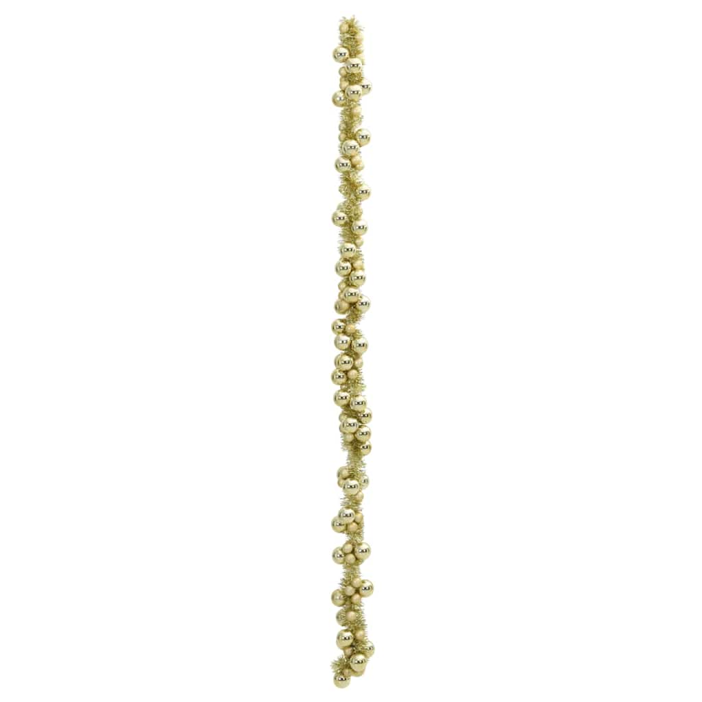 Guirlande de Boules de Noël Doré 186 cm Polystyrène - XIOS