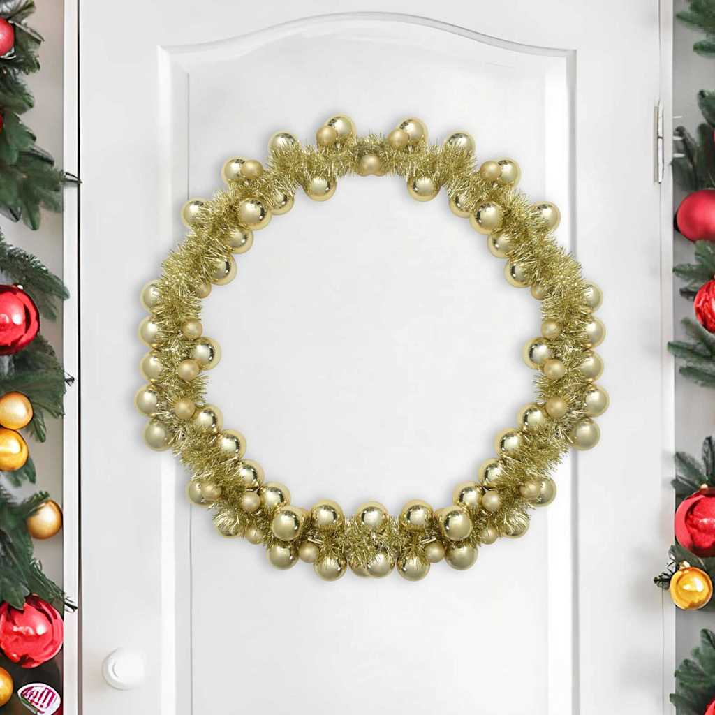 Guirlande de Boules de Noël Doré 186 cm Polystyrène - XIOS
