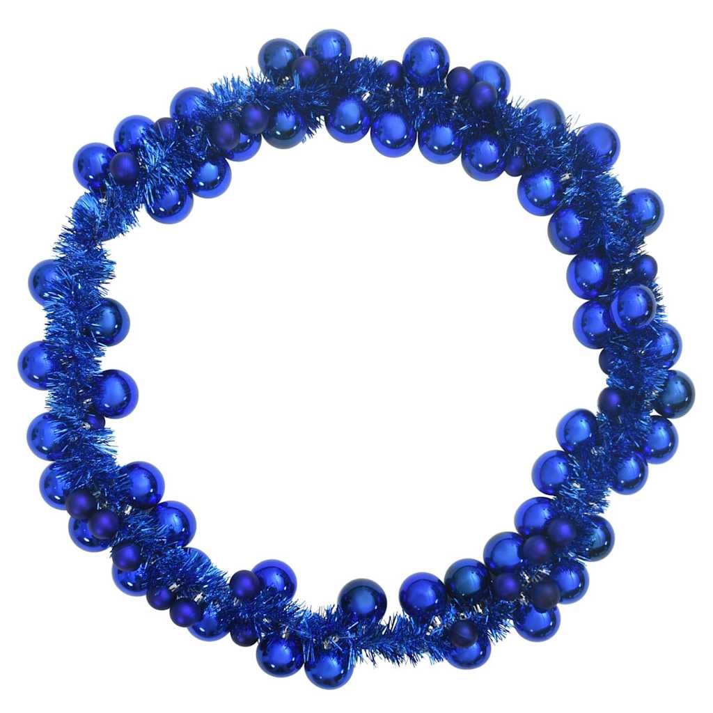 Guirlande de Boules de Noël Bleu 186 cm Polystyrène - XIOS