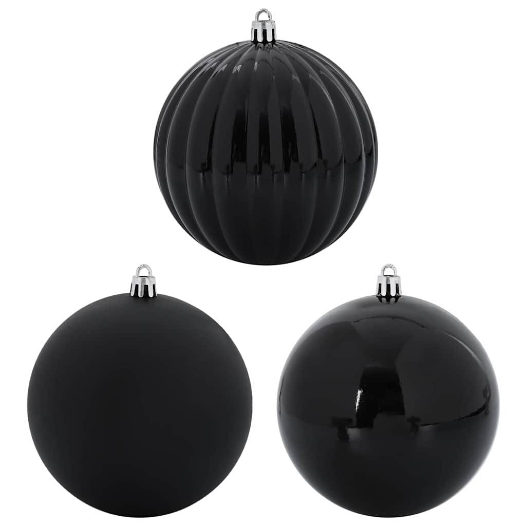 Ensemble de Boules de Noël 9 pcs Noir - XIOS