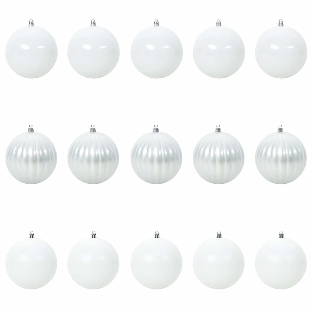 Ensemble de Boules de Noël 15 pcs Blanc XL - XIOS