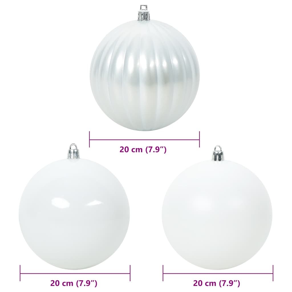 Ensemble de Boules de Noël 4 pcs Blanc - XIOS