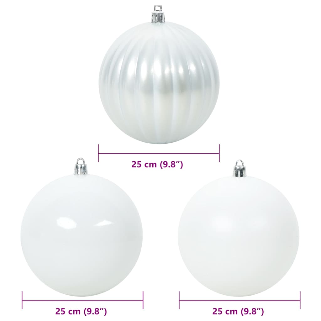 Ensemble de Boules de Noël 3 pcs Blanc - XIOS