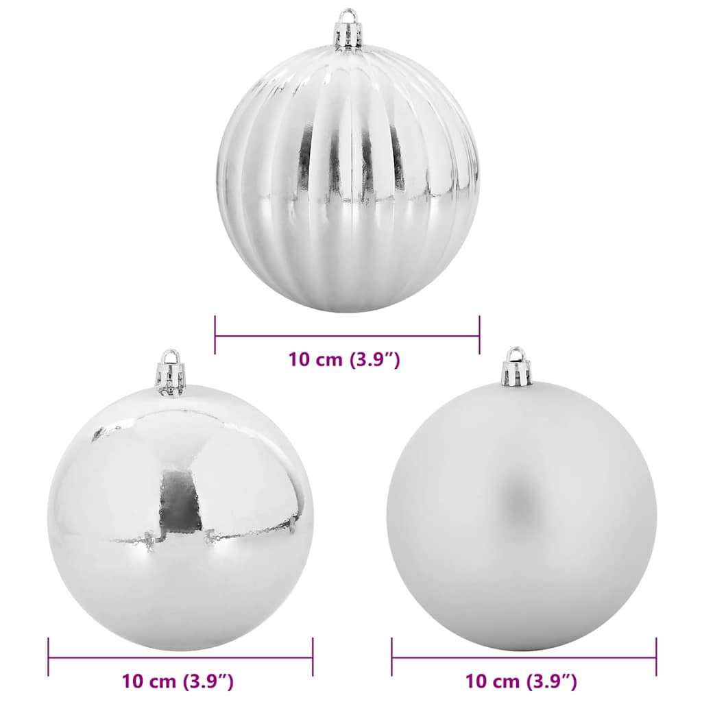 Ensemble de Boules de Noël 15 pcs Argent XL - XIOS