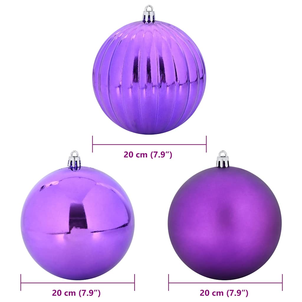 Ensemble de Boules de Noël 4 pcs Lilas XXL - XIOS