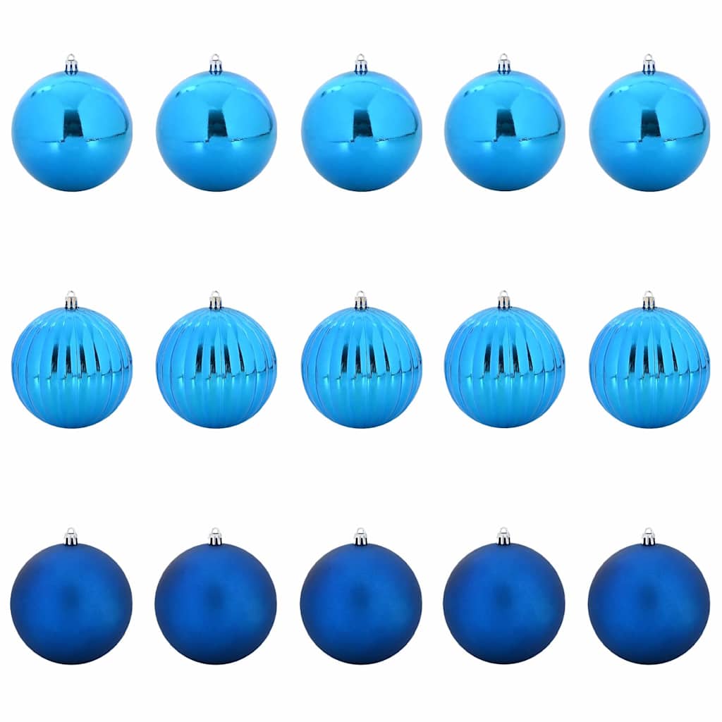 Ensemble de Boules de Noël 15 pcs Bleu XL - XIOS