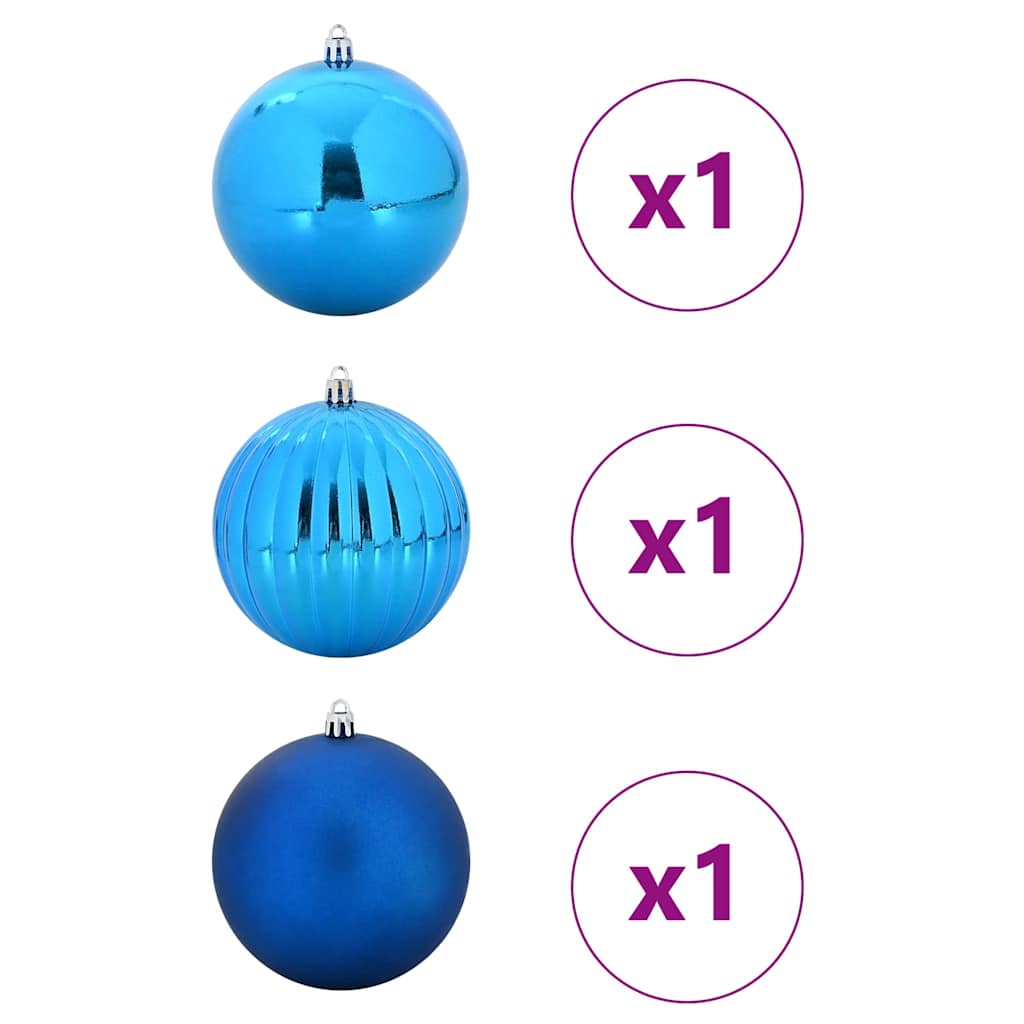 Ensemble de Boules de Noël 3 pcs Bleu - XIOS