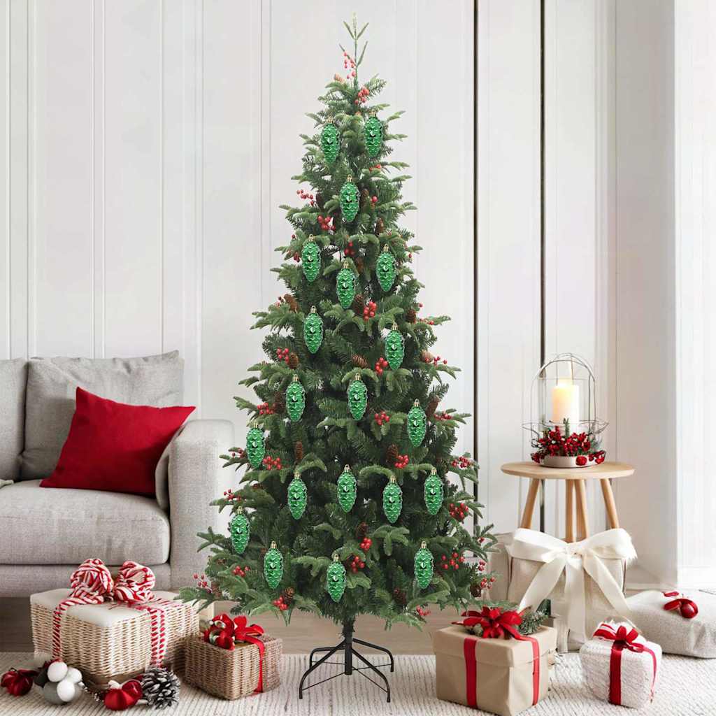 Boule de Pomme de Pin de Noël 40 pcs Vert - XIOS