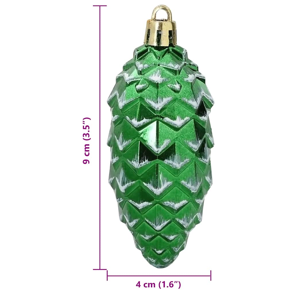 Boule de Pomme de Pin de Noël 40 pcs Vert - XIOS