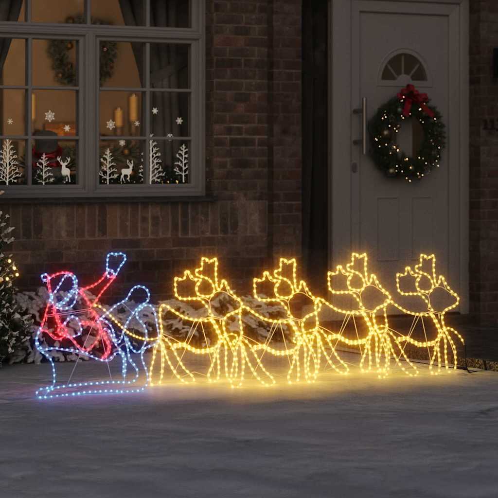Décoration LED de Noël Multicolore 69 x 79 cm PVC - XIOS