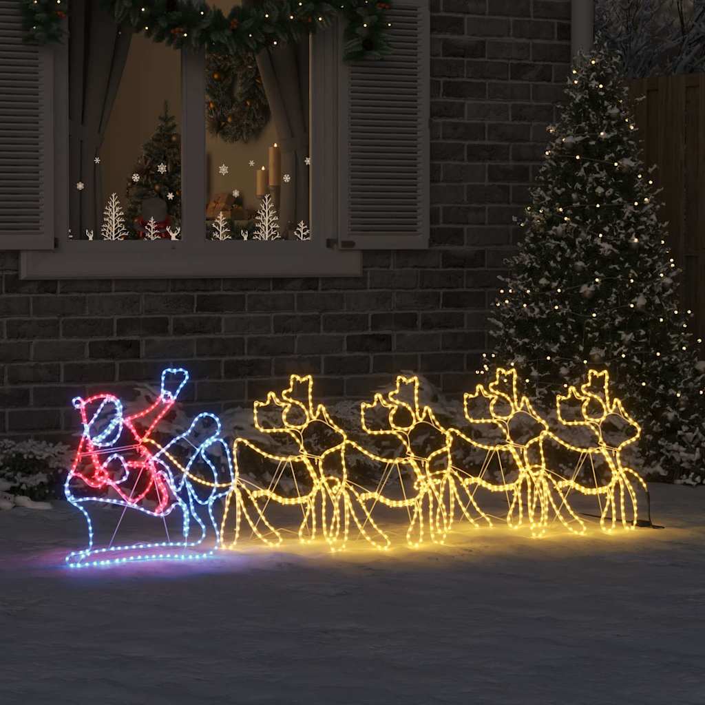 Décoration LED de Noël Multicolore 69 x 79 cm PVC - XIOS