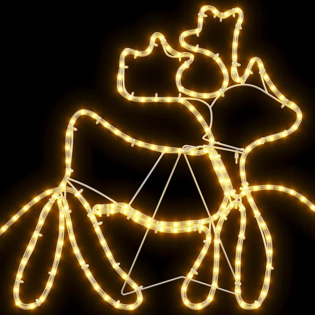 Décoration LED de Noël Multicolore 69 x 79 cm PVC