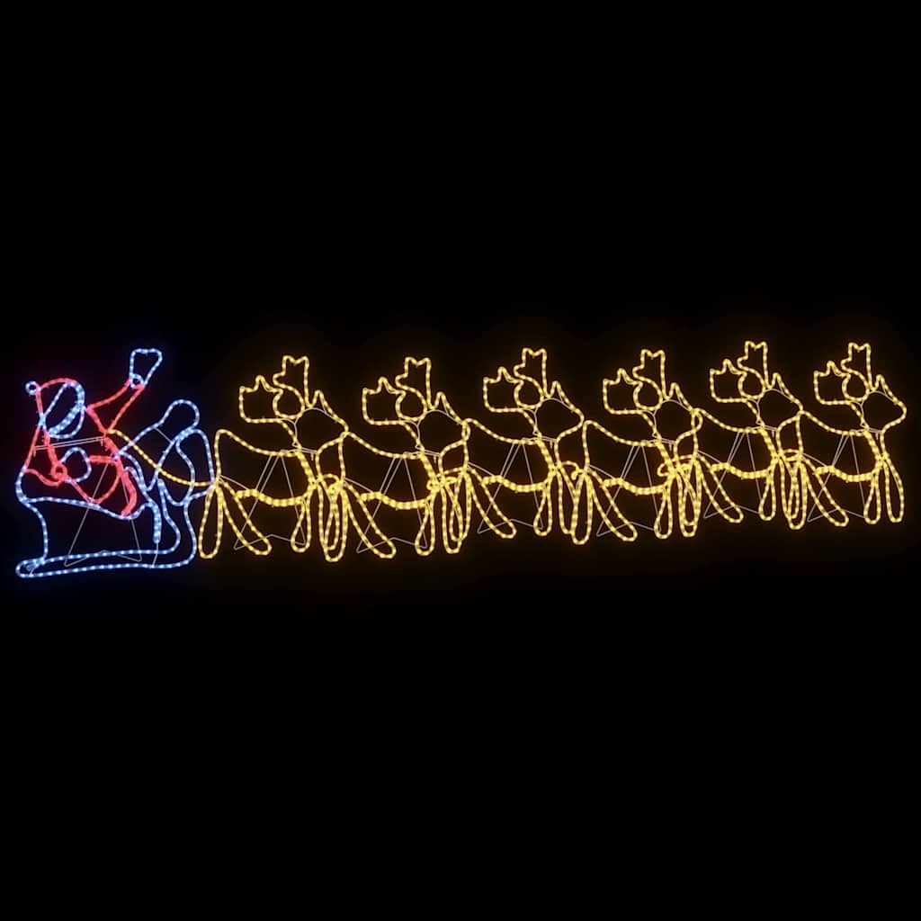Décoration LED de Noël Multicolore 69 x 79 cm PVC