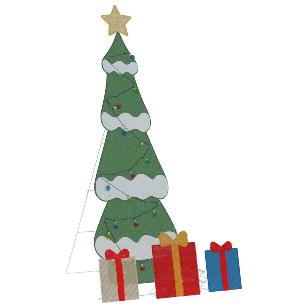 Sapin de Noël lumineux avec 3 boîtes-cadeaux 2D blanc chaud - XIOS