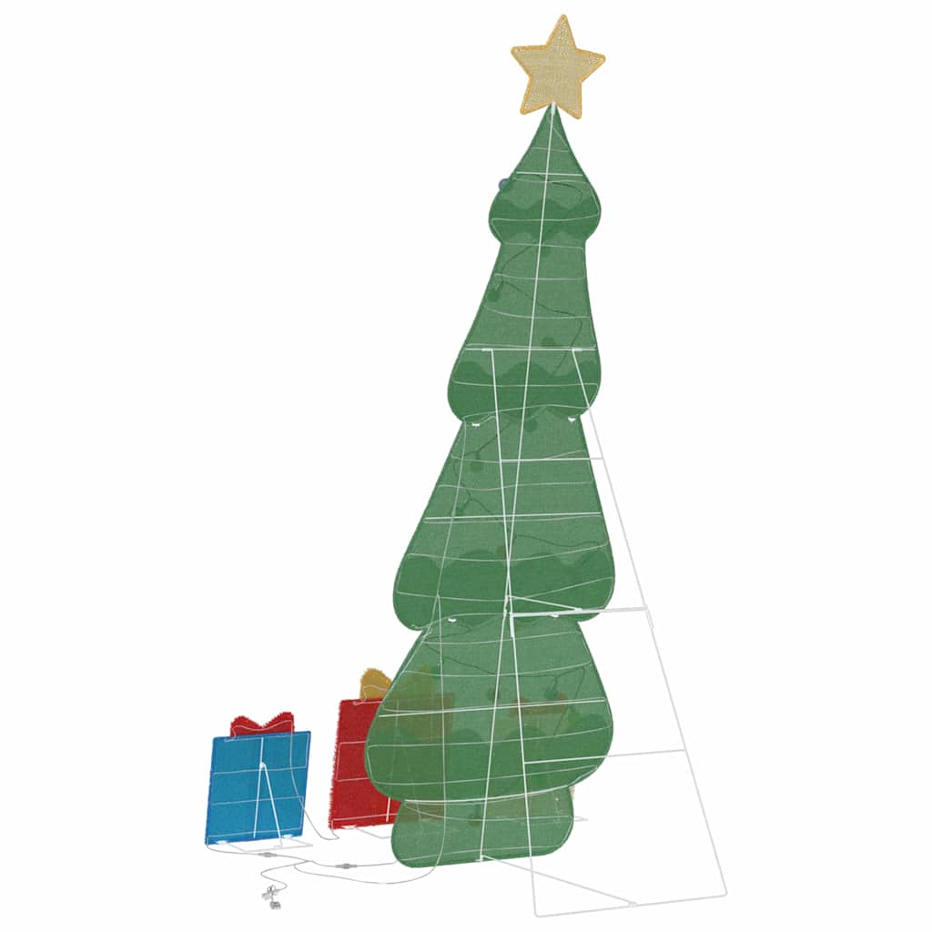 Sapin de Noël lumineux avec 3 boîtes-cadeaux 2D blanc chaud - XIOS