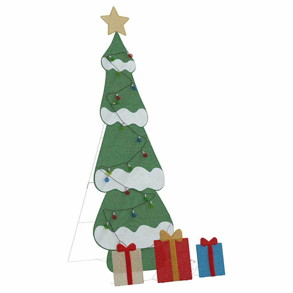 Sapin de Noël lumineux avec 3 boîtes-cadeaux 2D blanc chaud - XIOS