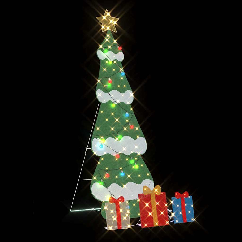 Sapin de Noël lumineux avec 3 boîtes-cadeaux 2D blanc chaud - XIOS