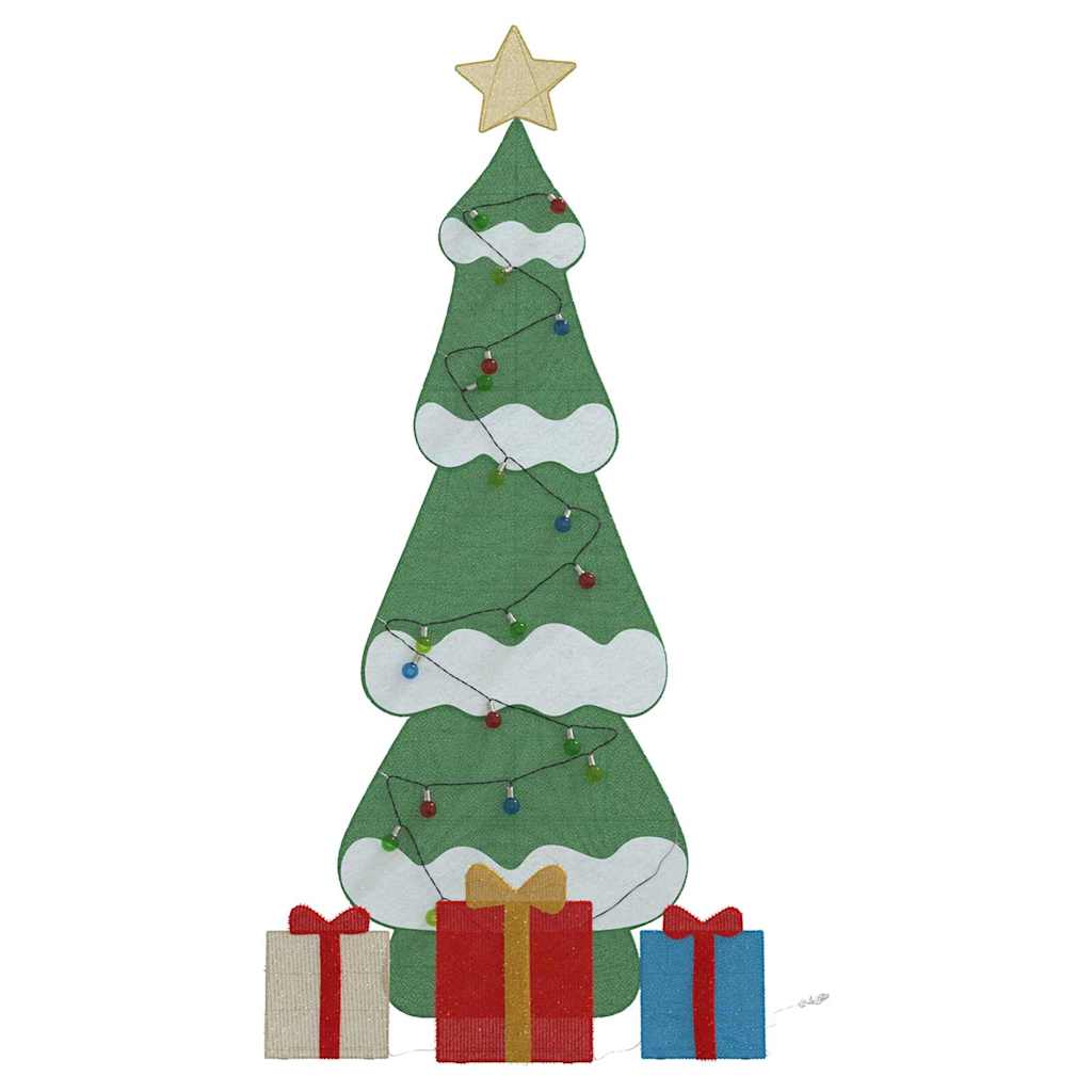 Sapin de Noël lumineux avec 3 boîtes-cadeaux 2D blanc chaud - XIOS