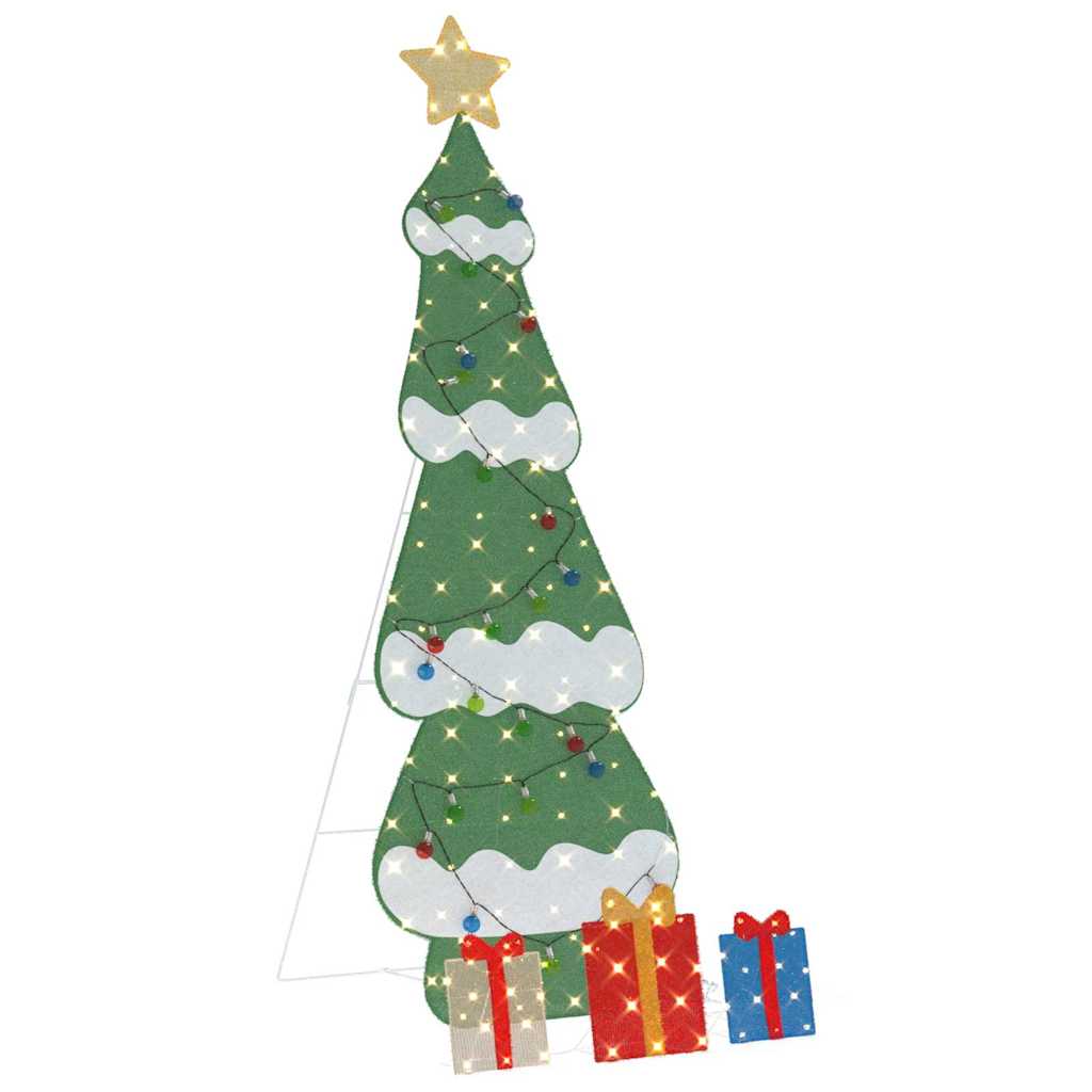 Sapin de Noël lumineux avec 3 boîtes-cadeaux 2D blanc chaud - XIOS
