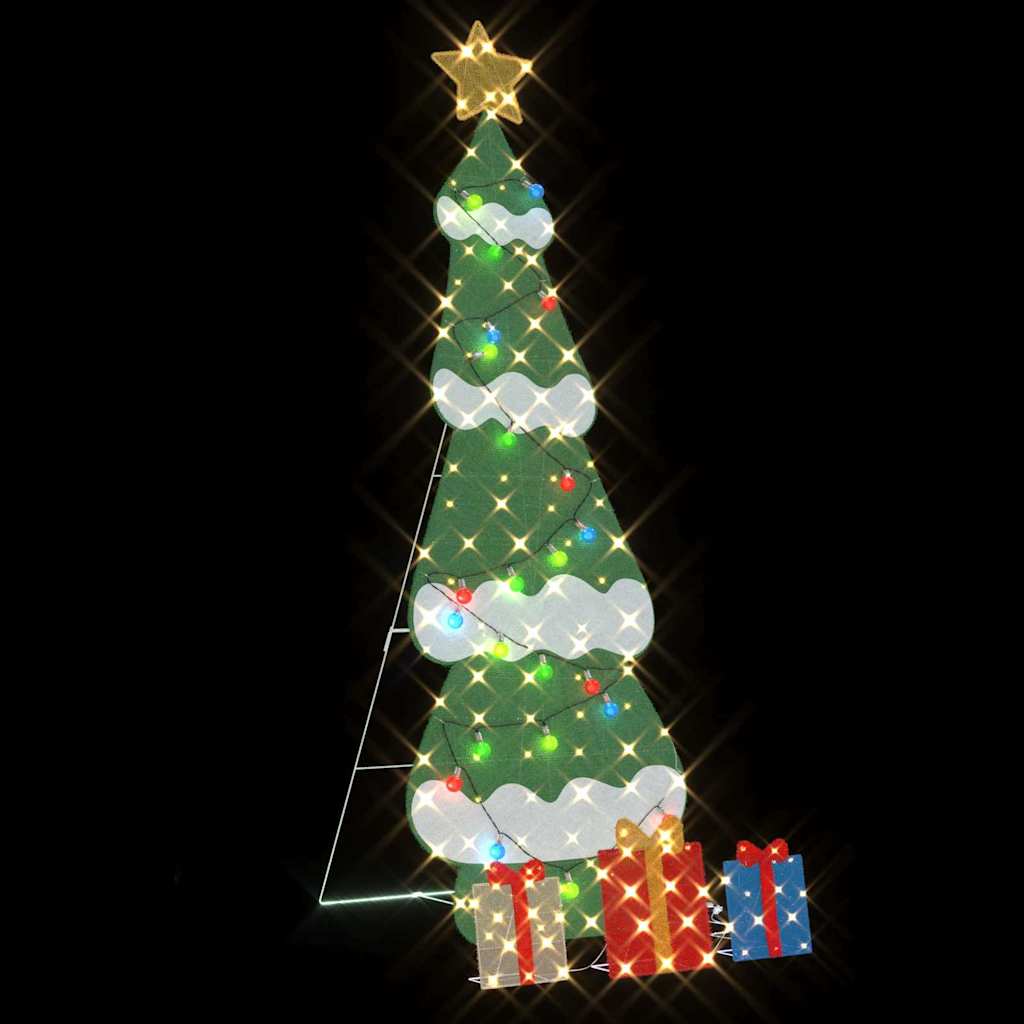 Sapin de Noël lumineux avec 3 boîtes-cadeaux 2D blanc chaud - XIOS