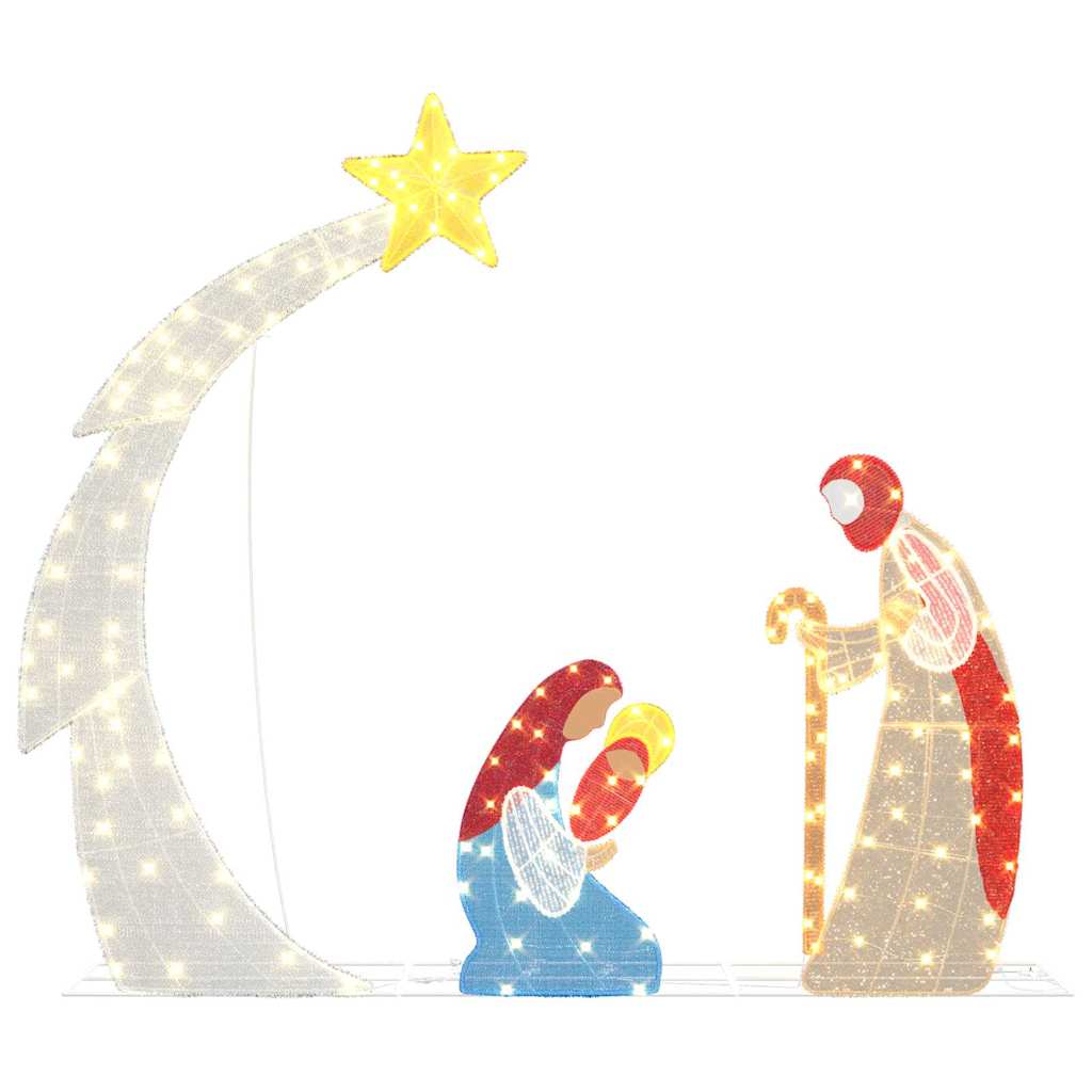 Scène de Crèche Blanc chaud 149 x32 x 127.5 cm Polyester - XIOS