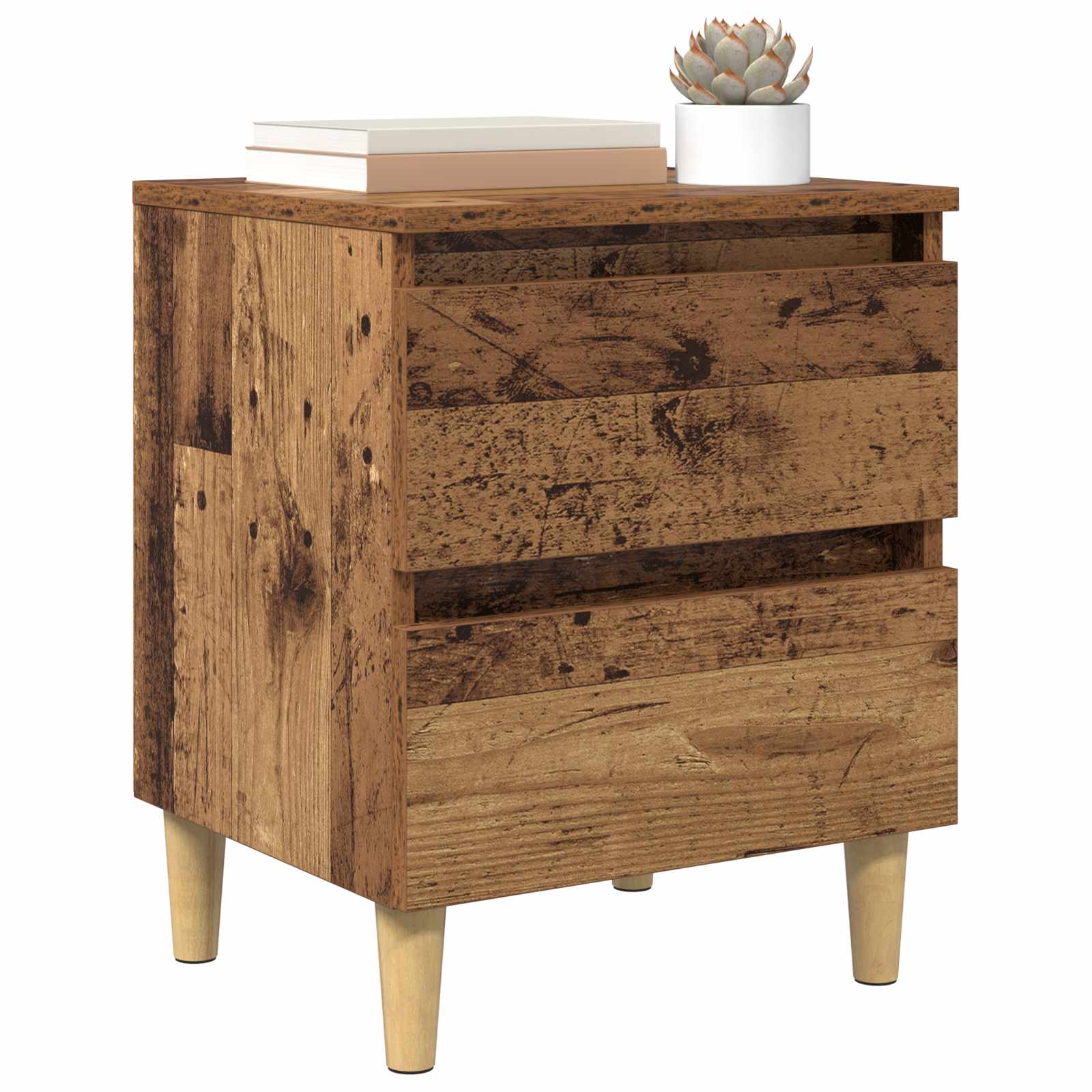 Armoire de lit Bois Ancien 40 x 35 x 50 cm Bois d'ingénierie - XIOS