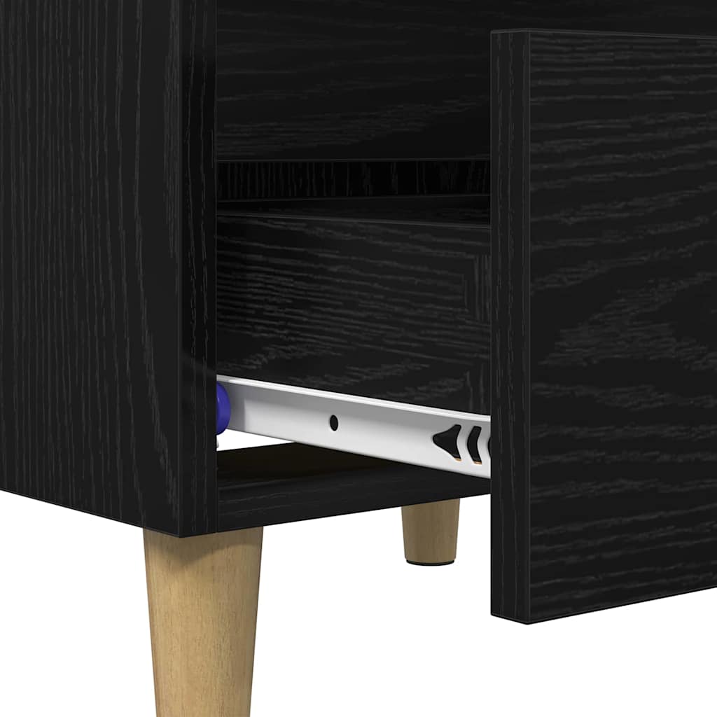 Meubles de lit avec tiroir 2 pcs Chêne noir 40 x 35 x 50 cm - XIOS