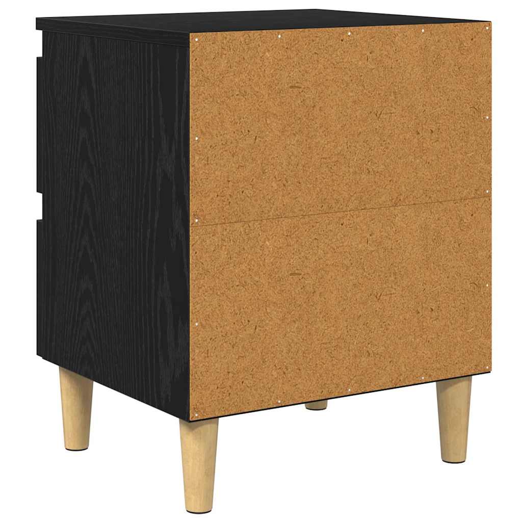 Meubles de lit avec tiroir 2 pcs Chêne noir 40 x 35 x 50 cm - XIOS