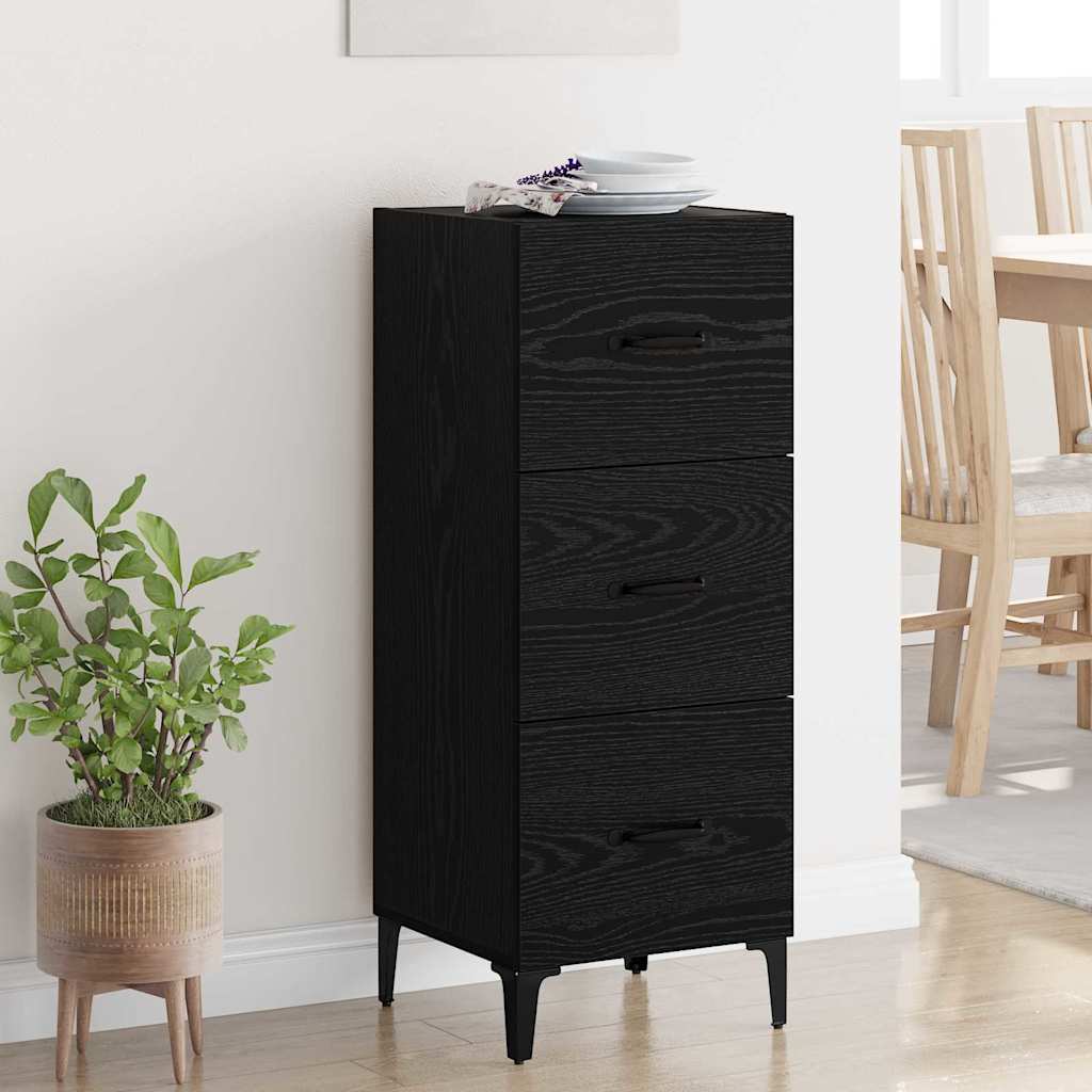 Buffet Chêne noir 34,5 x 34 x 90 cm Bois d'ingénierie - XIOS