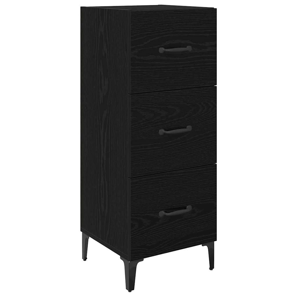 Buffet Chêne noir 34,5 x 34 x 90 cm Bois d'ingénierie - XIOS