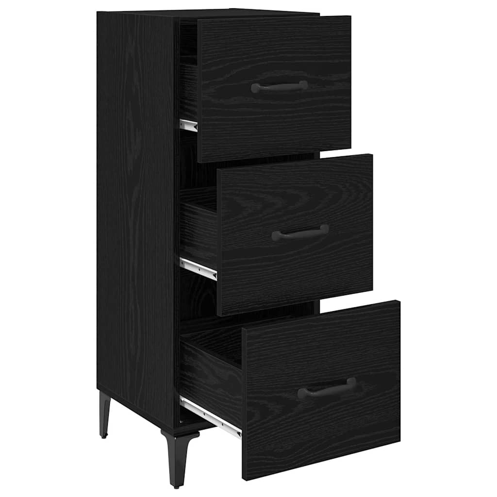 Buffet Chêne noir 34,5 x 34 x 90 cm Bois d'ingénierie - XIOS