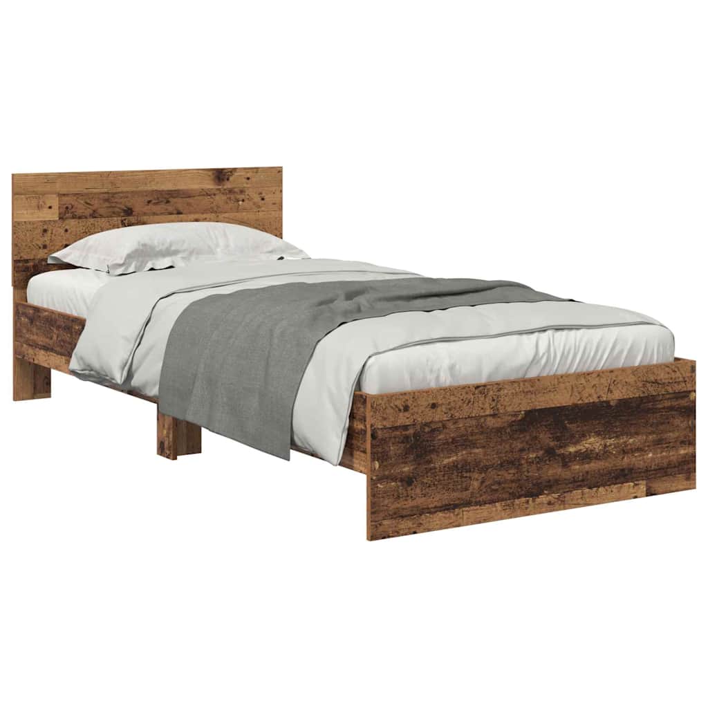 Cadre de lit Bois Ancien 90 x 190 cm Bois d'ingénierie - XIOS
