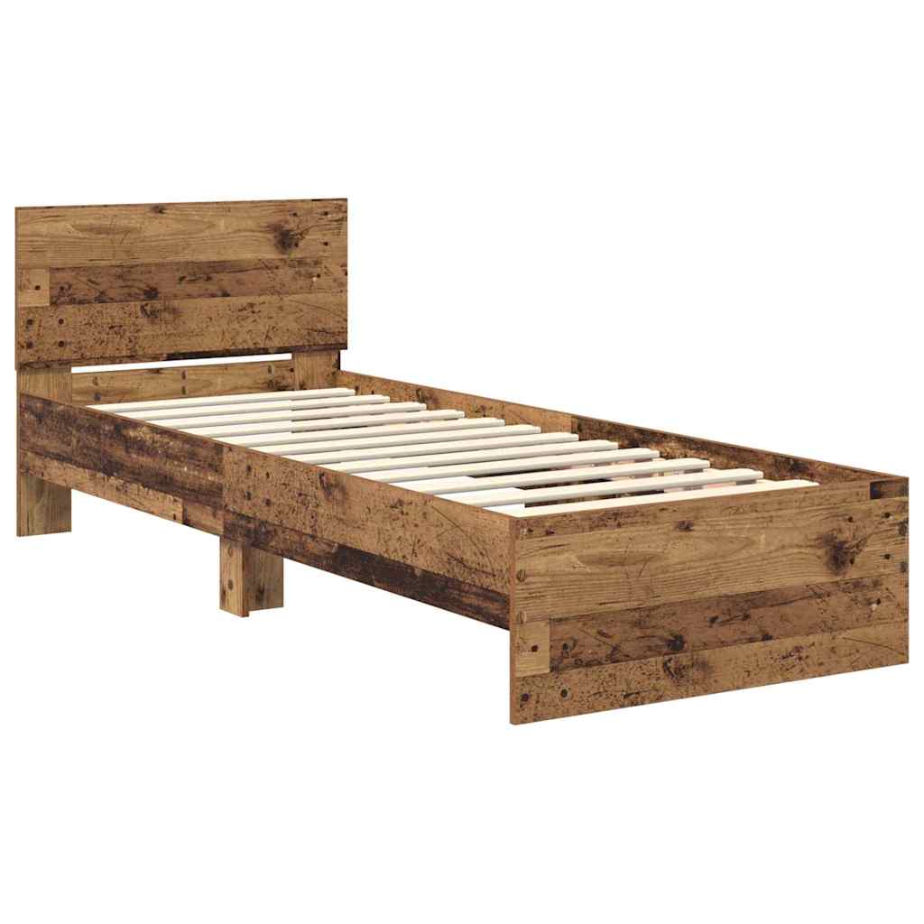 Cadre de lit Bois Ancien 75 x 190 cm Bois d'ingénierie - XIOS