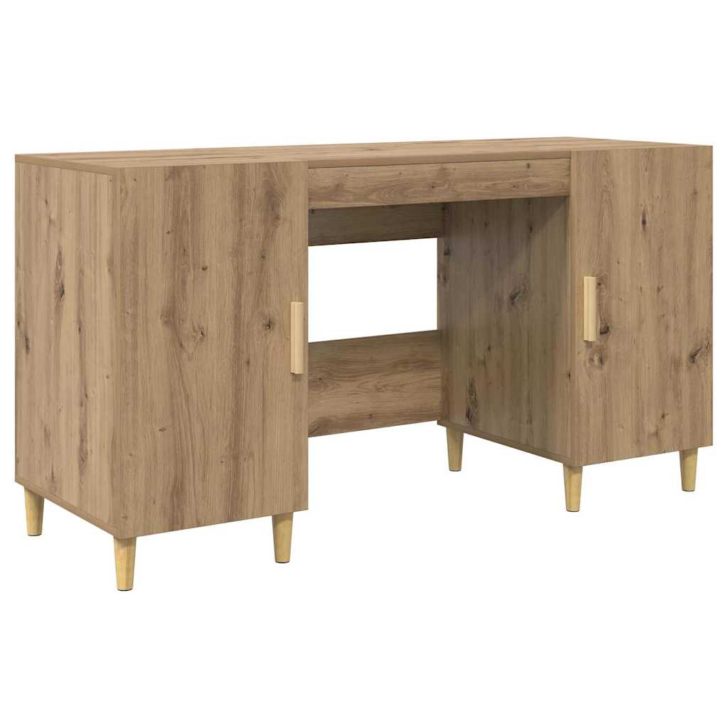 Bureau Chêne artisanal 140 x 50 x 75 cm Bois d'ingénierie - XIOS