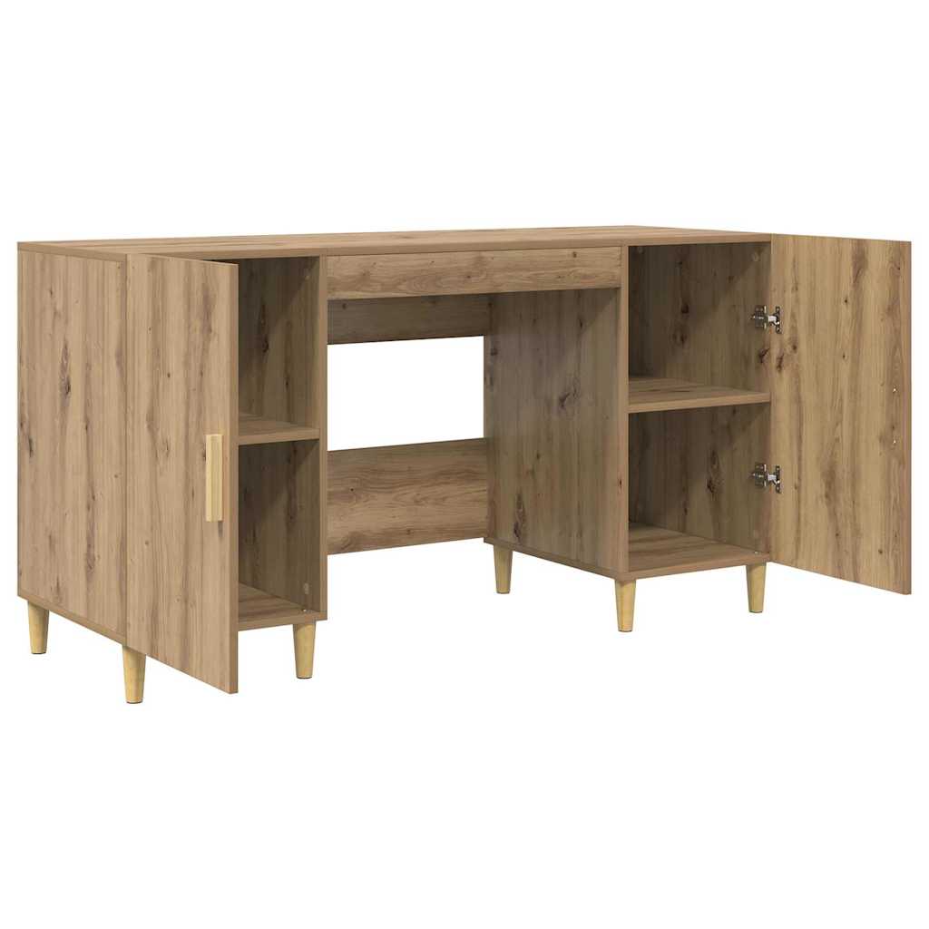 Bureau Chêne artisanal 140 x 50 x 75 cm Bois d'ingénierie - XIOS