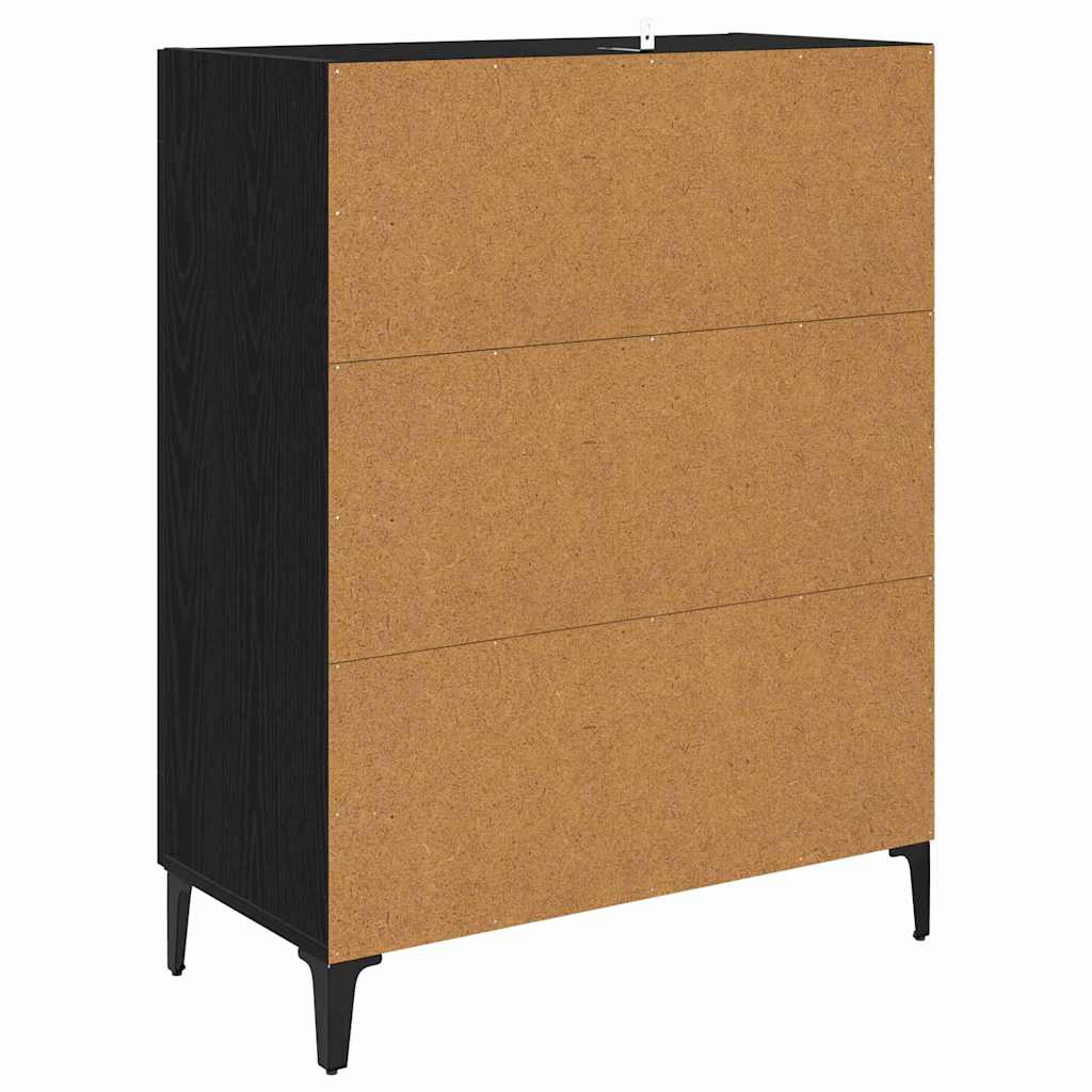 Buffet Chêne noir 69,5 x 34 x 90 cm Bois d'ingénierie - XIOS