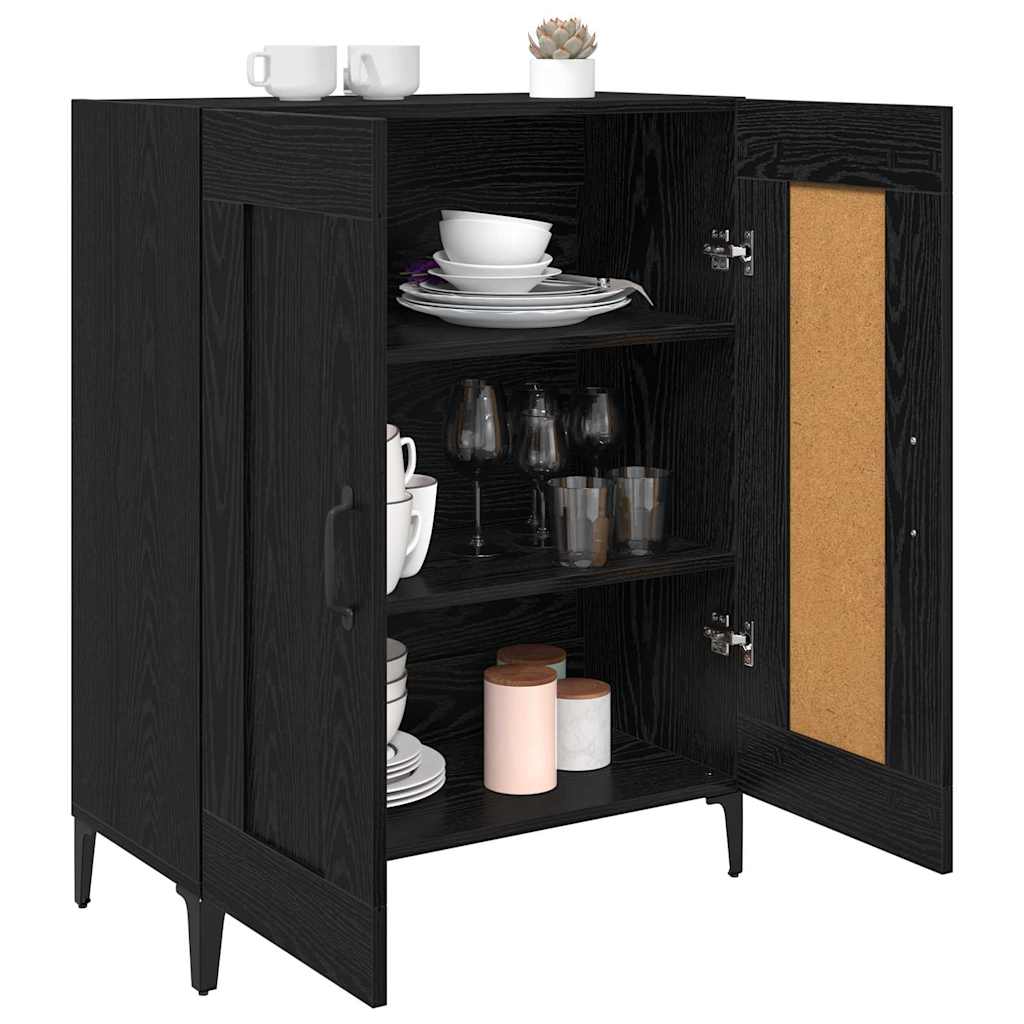 Buffet Chêne noir 69,5 x 34 x 90 cm Bois d'ingénierie - XIOS