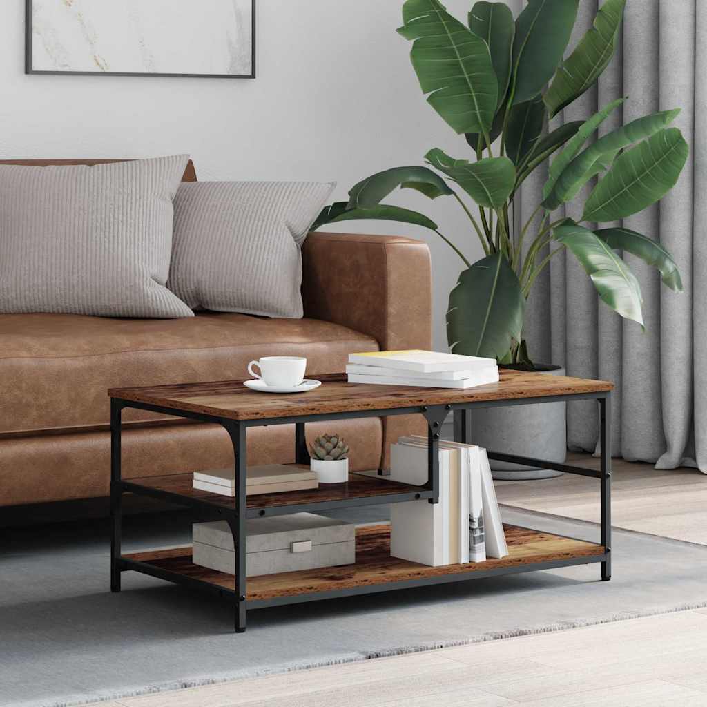 Table basse Bois Ancien 90 x 49 x 40 cm Bois d'ingénierie - XIOS