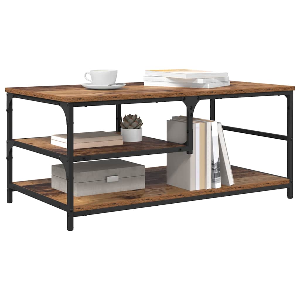 Table basse Bois Ancien 90 x 49 x 40 cm Bois d'ingénierie - XIOS