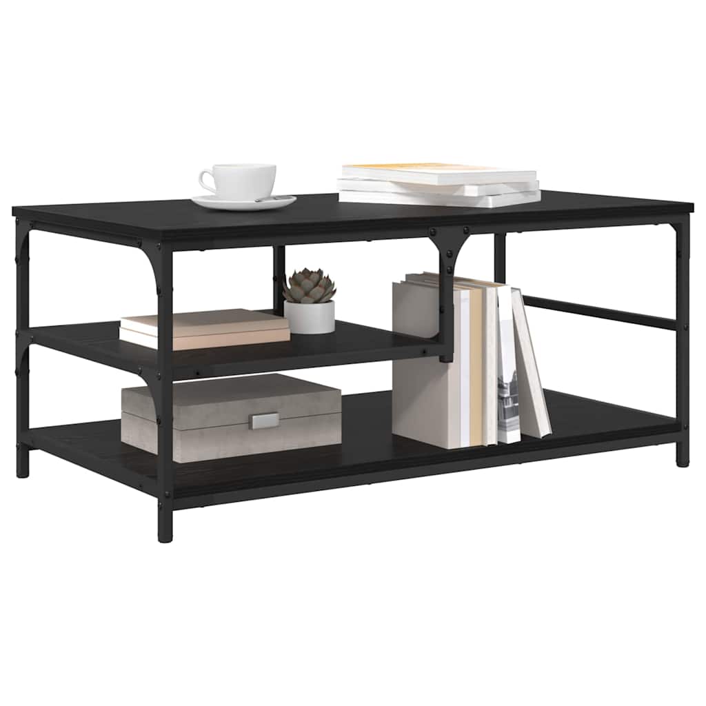 Table basse Chêne noir 90 x 49 x 40 cm Bois d'ingénierie - XIOS