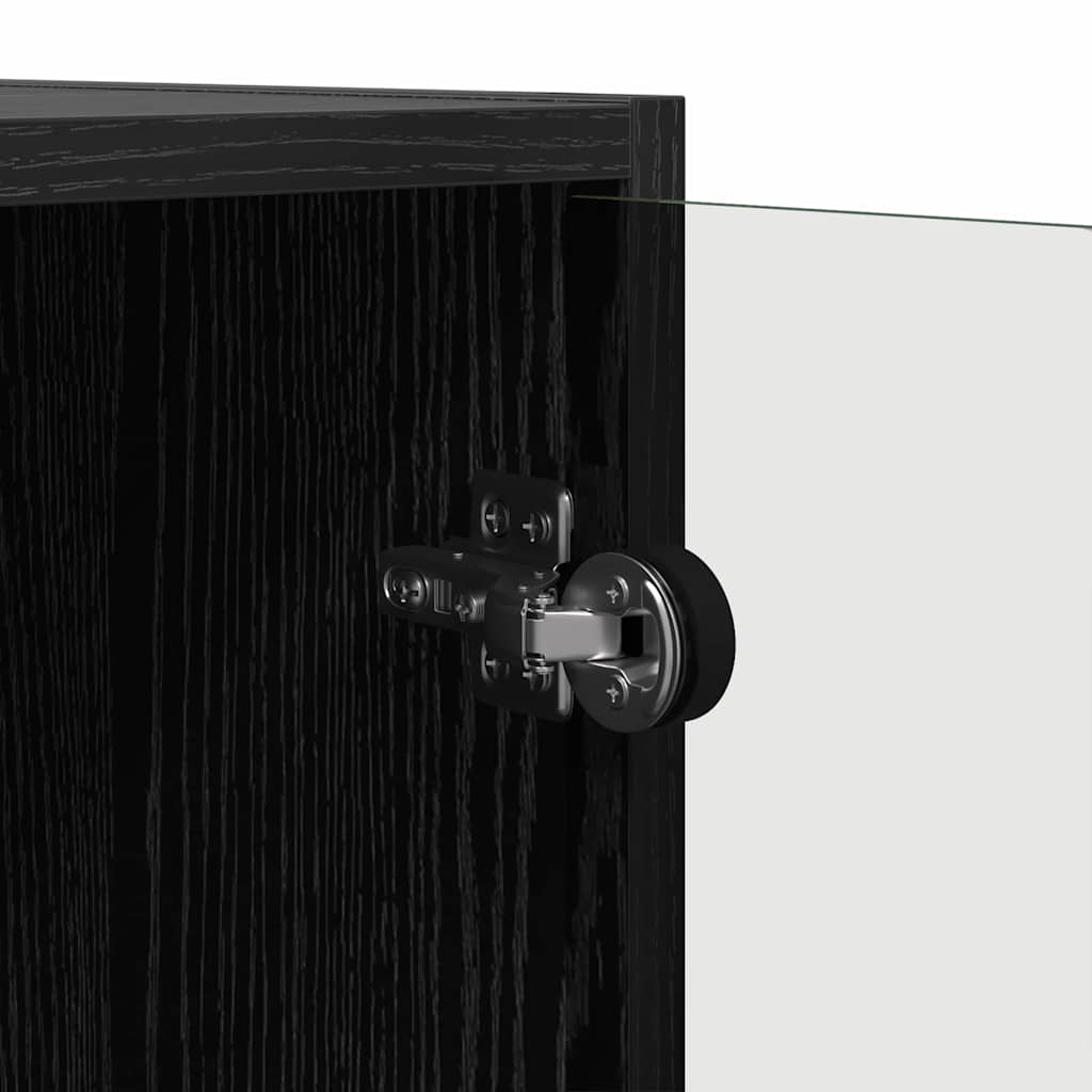 Meuble d'appoint Chêne noir 68 x 37 x 75,5 cm Bois d'ingénierie - XIOS