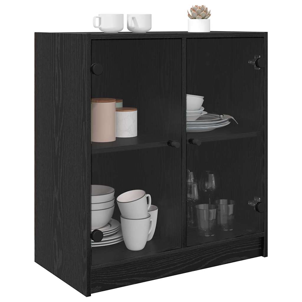 Meuble d'appoint Chêne noir 68 x 37 x 75,5 cm Bois d'ingénierie - XIOS