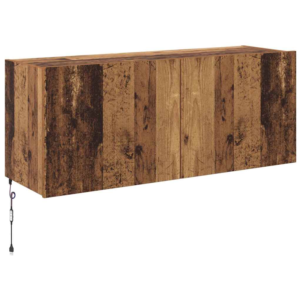 Meuble TV mural Bois Ancien 100 x 35 x 41 cm Bois d'ingénierie - XIOS